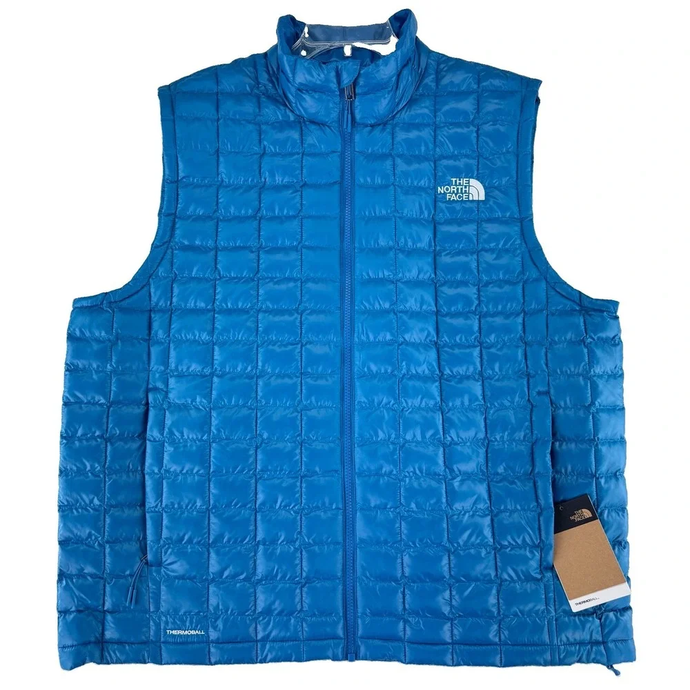 The North Face Thermoball Puffer Jacket Vest Mens XL Dusk Blue